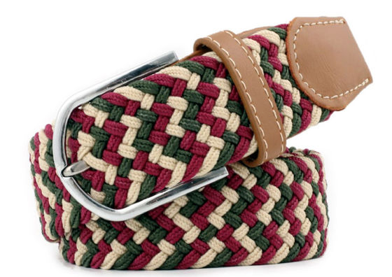 Extra Long Braided Stretch Elastic Belt Womens 3.3cm Width