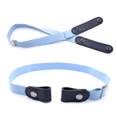 OEM Invisible Belt Womens Black Buckle Free Invisible Belt Polyester