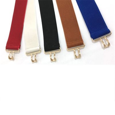 Unisex Women Elastic Belts 2cm Alloy Buckle Free Elastic Belt Polyester