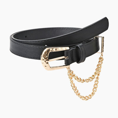 Candy Color Pu Buckle Belt Leather Spring Summer 2.3cm Wide Ladies Fashion