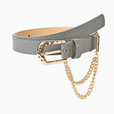 Candy Color Pu Buckle Belt Leather Spring Summer 2.3cm Wide Ladies Fashion