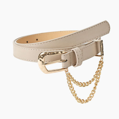 Candy Color Pu Buckle Belt Leather Spring Summer 2.3cm Wide Ladies Fashion