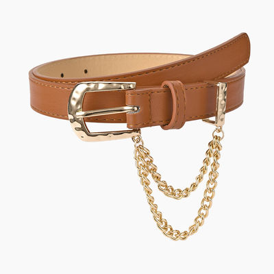 Candy Color Pu Buckle Belt Leather Spring Summer 2.3cm Wide Ladies Fashion
