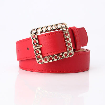 Decoractive Black Pu Leather Belts 2.8cm O Ring Belt Buckle