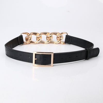 Waistband Adjustable Pu Leather Belts Chain 100cm Famale Ladies