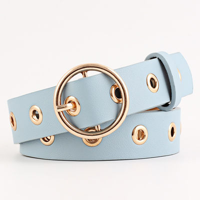 Hollow Out Designer Belts Women Leather 2.6cm Metal Decorated