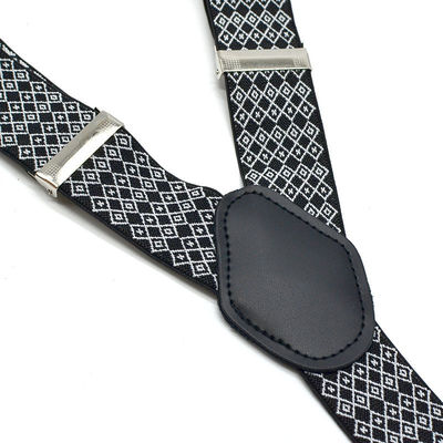 Alloy Suspenders Leather Brown 120cm Women Wearing Suspenders 3.5cm Width