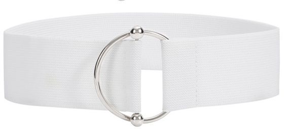 O Metal Black Dress Belt Womens