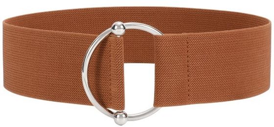O Metal Black Dress Belt Womens