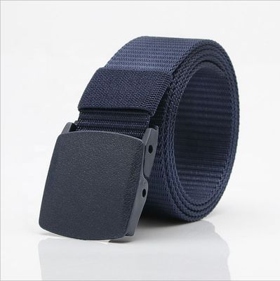 Jacquard Plastic Buckle Nylon Belt 2.5mm Thick Canvas Fabric Belt