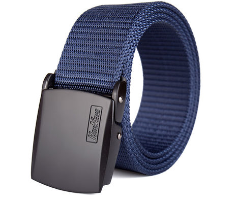 Textured Buckle Nylon Belt Plate Military Web Belt Buckles 130cm