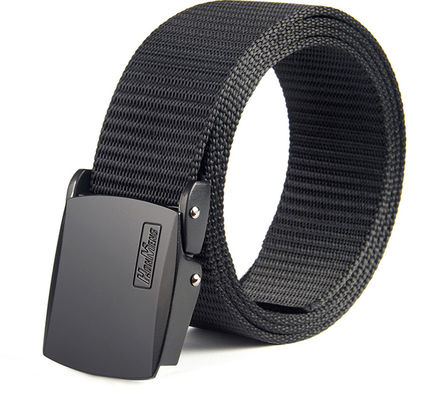 Textured Buckle Nylon Belt Plate Military Web Belt Buckles 130cm