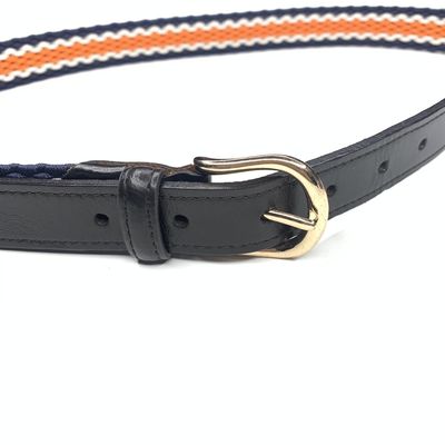 Coffee 2.5cm Knitted Belt 80cm Coffee Elastic Stretch Belt