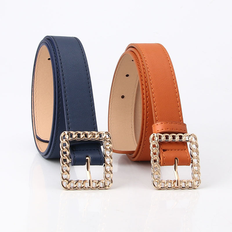 Decoractive Black Pu Leather Belts 2.8cm O Ring Belt Buckle