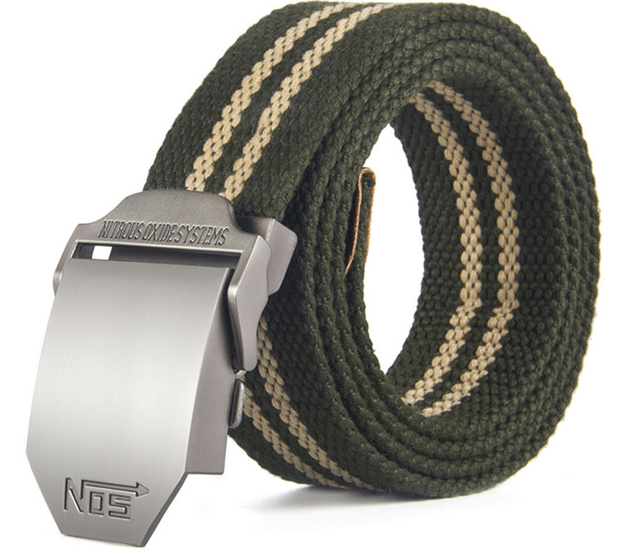 High End Crossing 120cm Alloy Buckle Nylon Belt Military Style Web Belt